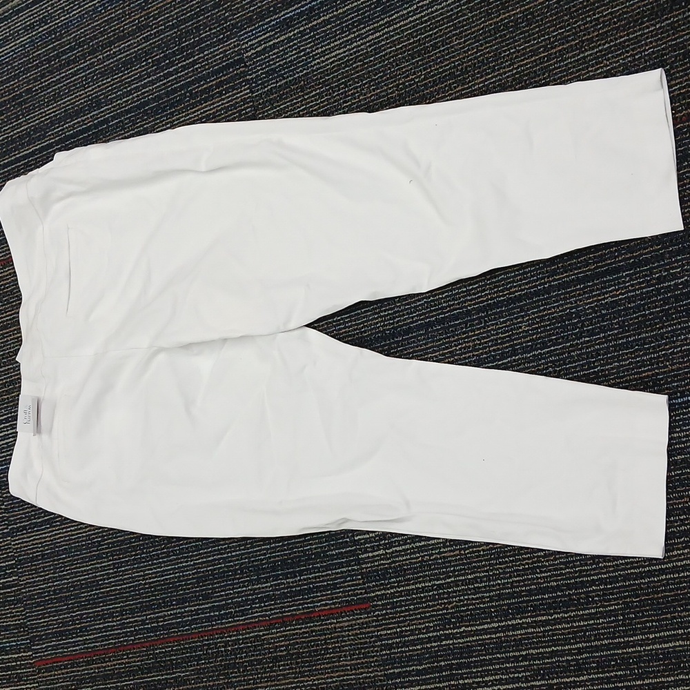 Nwt Croft and Barrow Straight Mid Rise white pull-on Pants 20W - Picture 7 of 8